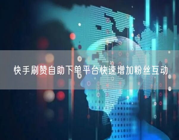 快手刷赞自助下单平台快速增加粉丝互动