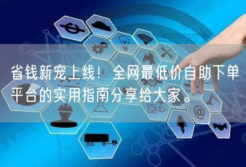 省钱新宠上线!全网最低价自助下单平台的实用指南分享给大家。
